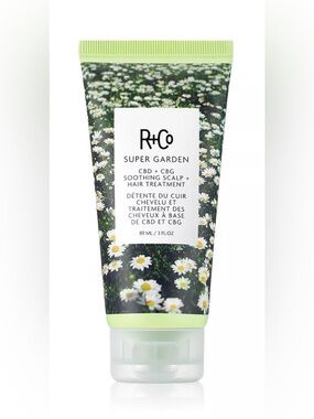 $39 Authentic R&Co Super Garden CBD+CBG SOOTHING SCALP+HAIR TREATMENT 89ML 3FLOZ